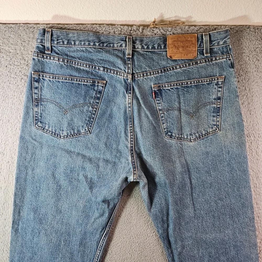 Levi's 505 Jeans Men 40 x 32 Zip Fly Blue‎ Denim Regular Fit Straight Leg